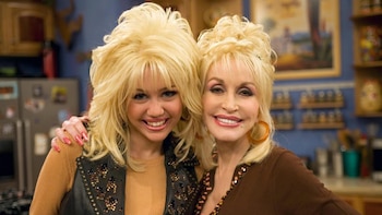 Dolly Parton y Miley Cyrus en "Hannah Montana"