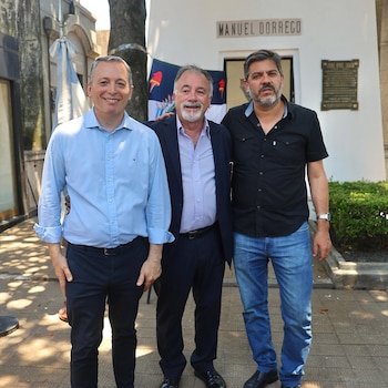 Fernando Gray (izquierda), Daniel Madeo