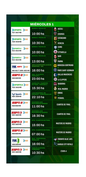 Agenda deportiva