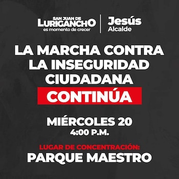 Marcha contra la inseguridad ciudadana,