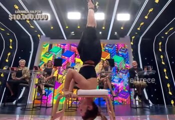 Evangelina Anderson realizó una postura