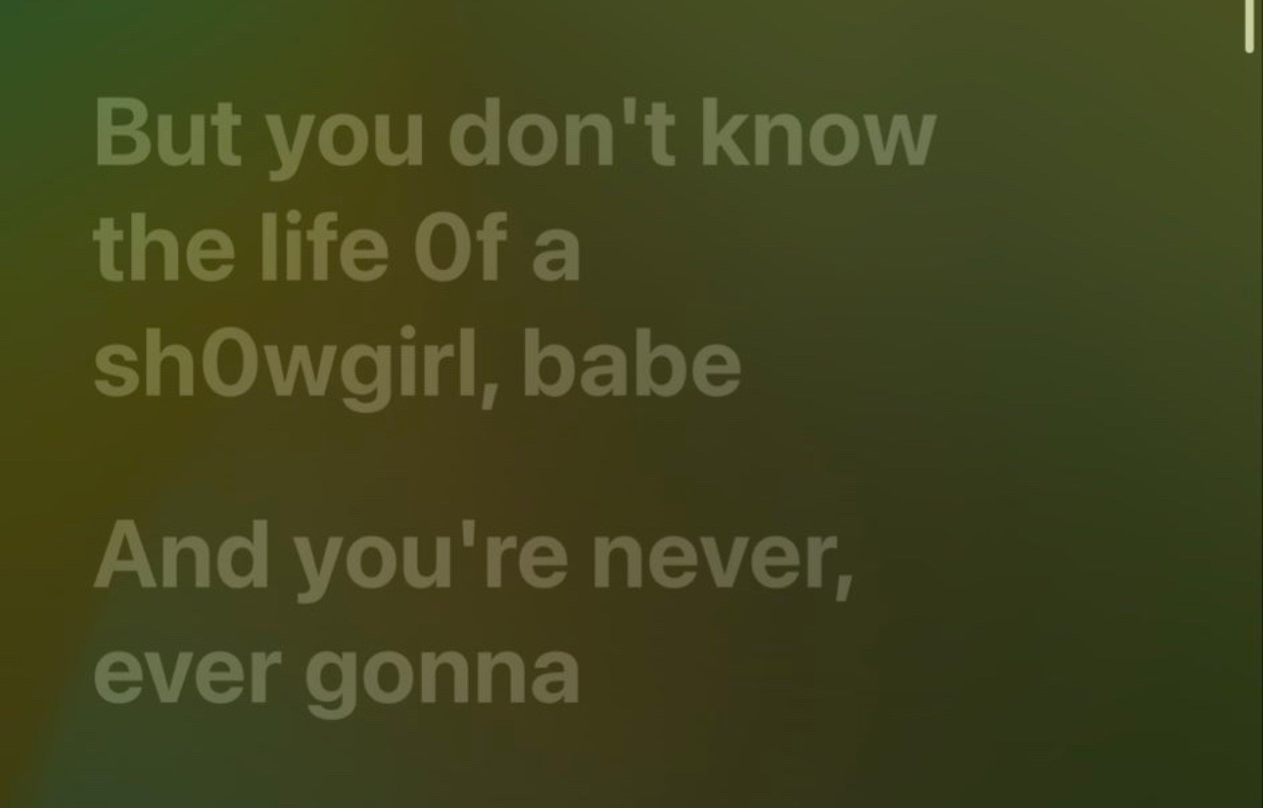 Cambios similares detectados en Spotify y Apple Music alimentaron la posibilidad de una edición deluxe de The Life of a Showgirl. (Capturas: redes sociales)