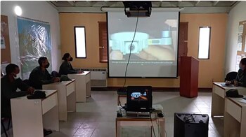 Militares venezolanos en un curso