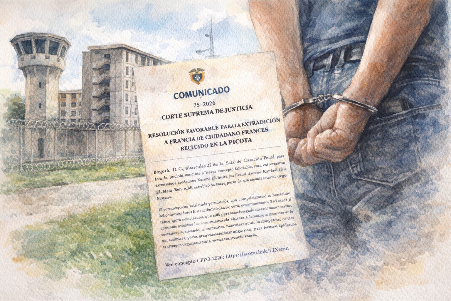La Corte Suprema aprobó la extradición de supuesto sicario francés: coordinaba negocios criminales en Europa desde la cárcel La Picota en Bogotá