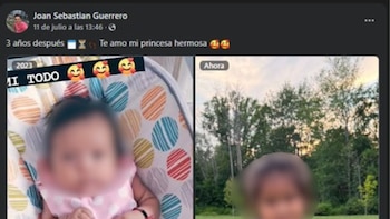 Este fue el mensaje que le dejó Durán Guerrero a su hija de 3 años en su perfil de Facebook - crédito red social Facebook