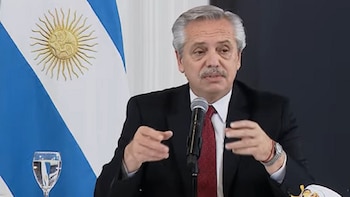 El presidente argentino, Alberto Fernández