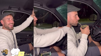 Un diputado de Santa Fe compartió un video mientras manejaba usando el teléfono y tomando mate