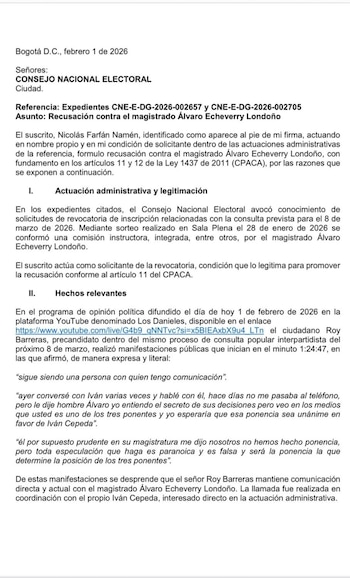 Esta es la carta del