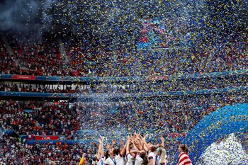 Las jugadoras de la selección