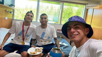 Palacios, Correa y Almada, felices