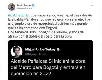 Trino publicado por David Racero