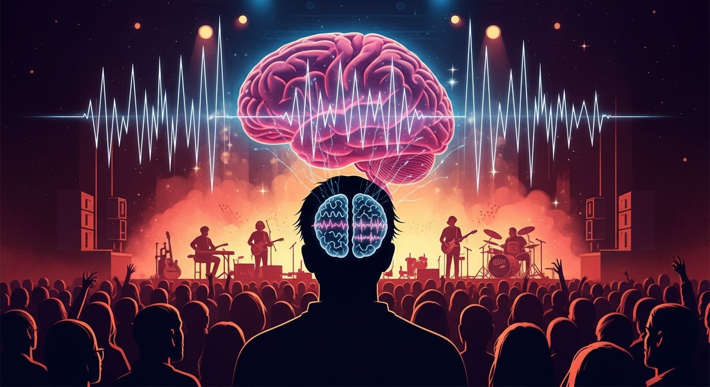 La sincronización de fase entre ondas cerebrales y música aumenta especialmente en pasajes rápidos interpretados en vivo (Imagen Ilustrativa Infobae)