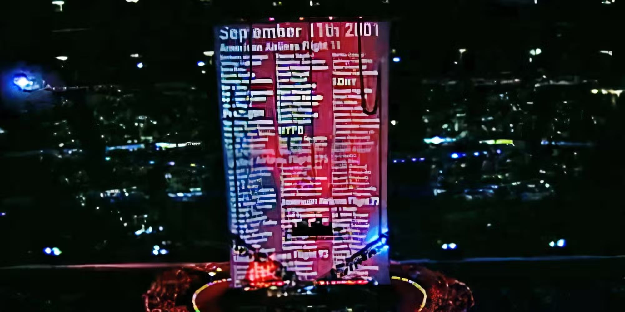 En 2002, U2 rindió homenaje a las víctimas del 11 de septiembre durante el medio tiempo del Super Bowl en Nueva Orleans.
