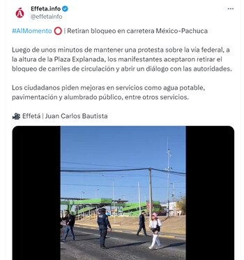 Vecinos retiran el bloqueo sobre