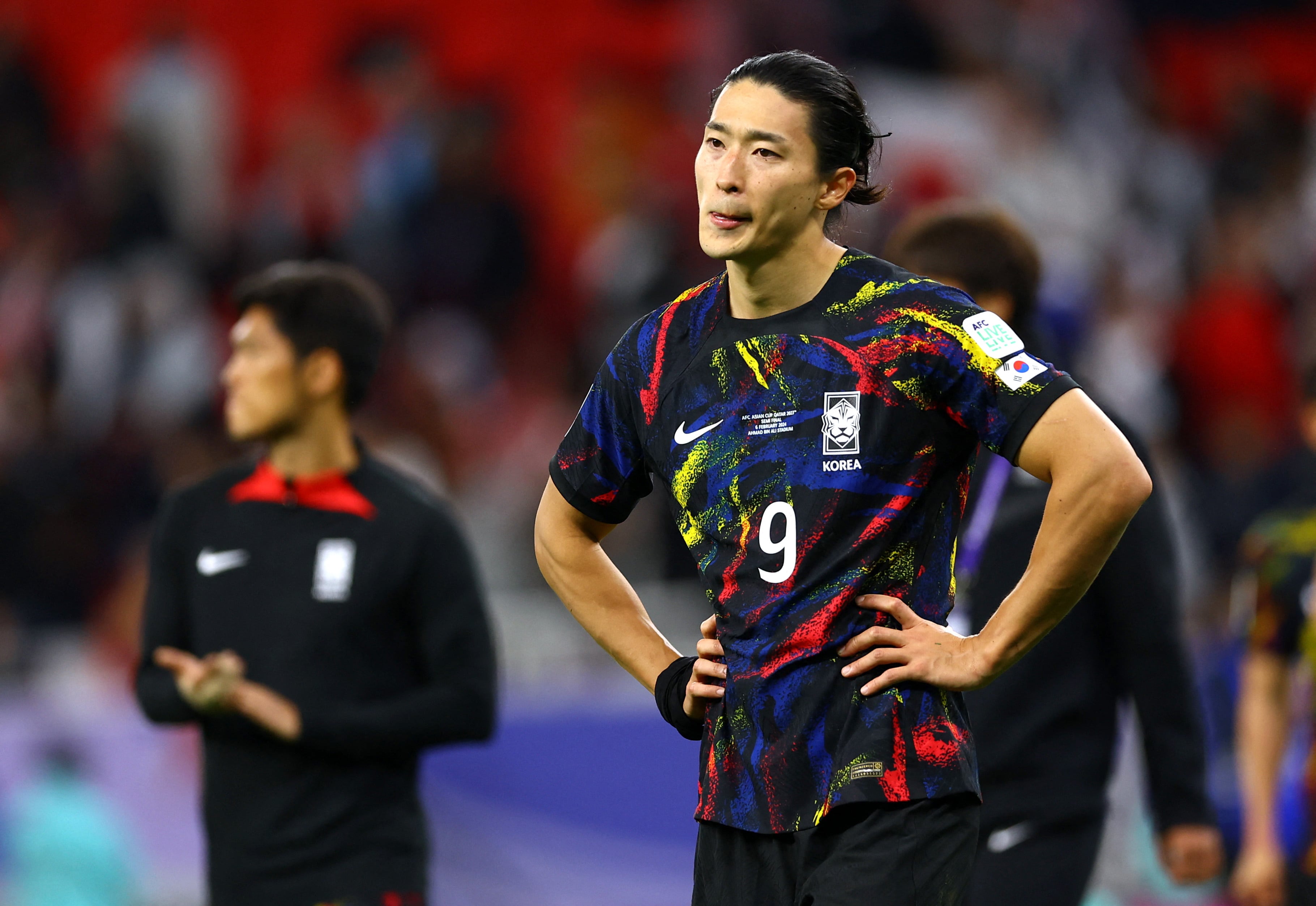El centrodelantero debutó en la selección absoluta de Corea del Sur en 2021 (REUTERS/Molly Darlington)