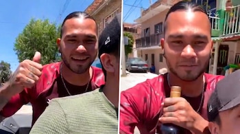 Un clip grabado en las calles de León muestra al Gullit con una botella en la mano, desatando recciones en redes y reavivando su respuesta de que no se arrepiente de nada. (TikTok/ @jdrm_97)