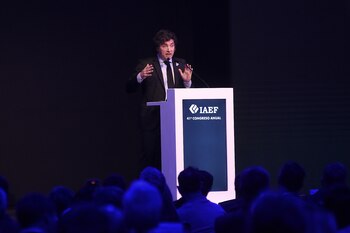 Ante ejecutivos de finanzas, Milei