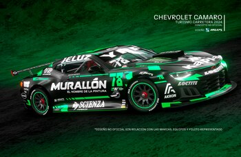 Un Camaro con la decoración