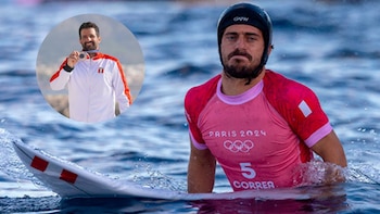 Alonso Correa aplaudió el éxito de Stefano Peschiera en París 2024. - Crédito: AFP