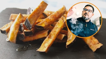 Dani García, chef Michelin: “Para unas berenjenas fritas cremosas por dentro y crujientes por fuera, meto los bastones unos segundos en agua con gas”