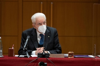 El presidente italiano, Sergio Mattarella