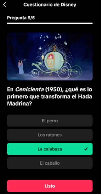 Pregunta 5 del cuestionario diario