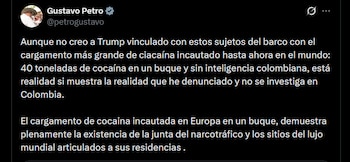 Gustavo Petro - crédito @petrogustavo/X