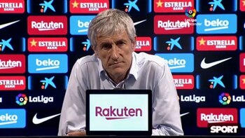 El entrenador del Barcelona habló