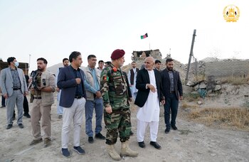 El presidente afgano, Ashraf Ghani,