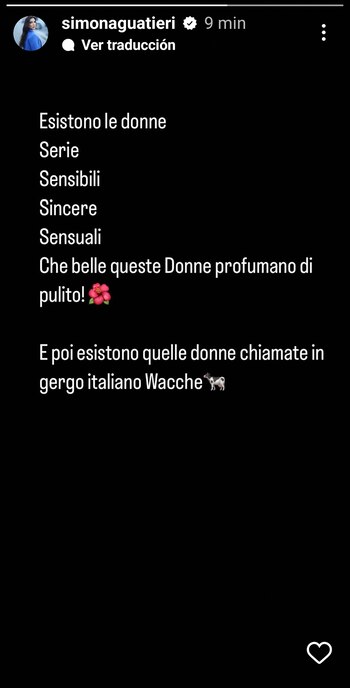 Las palabras de Simona Gualteri