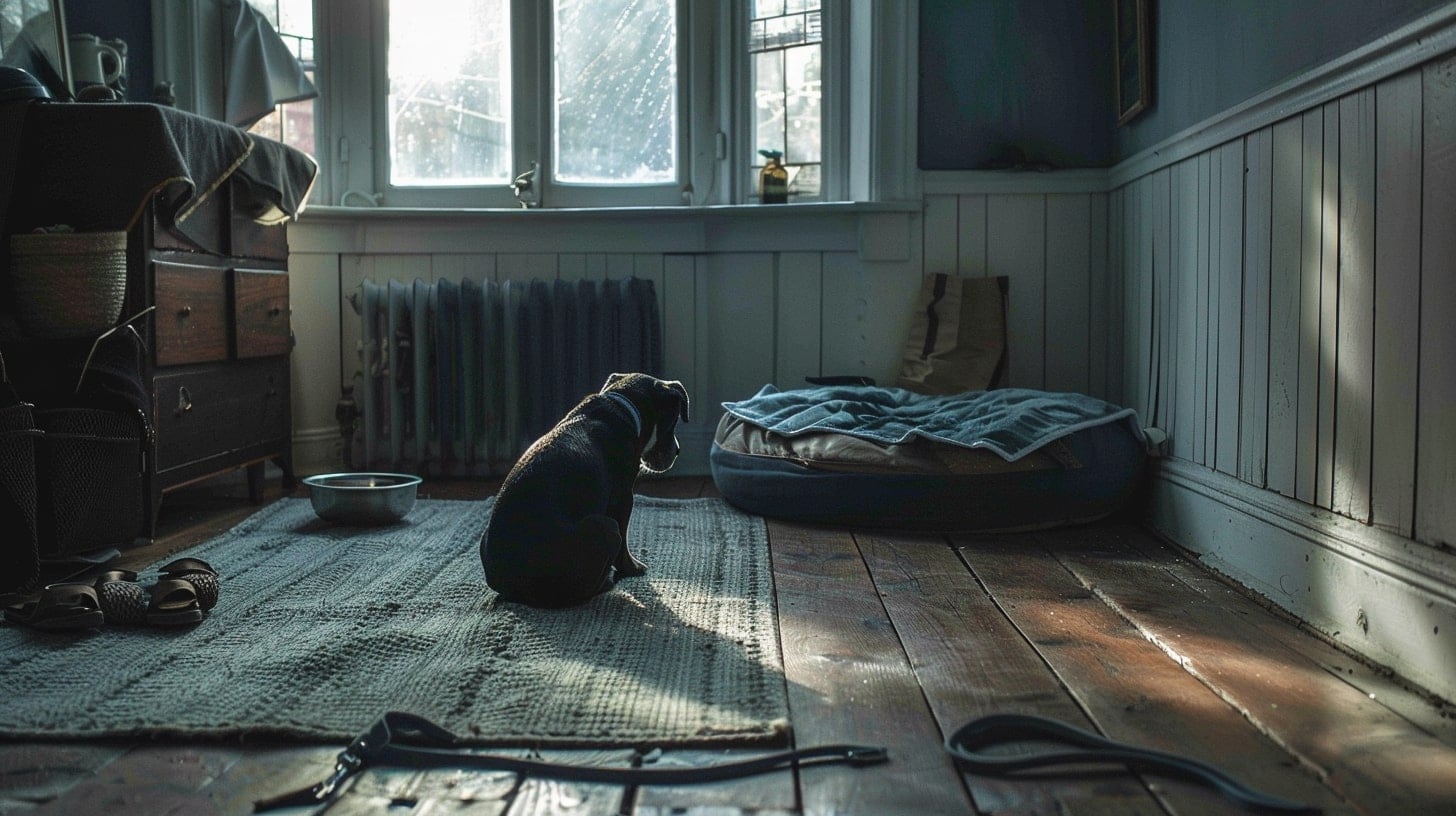 Perros y gatos mostrando expresiones tristes, reflejando emociones de melancolía y soledad. - (Imagen Ilustrativa Infobae)