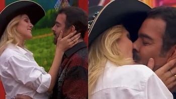 Pablo Montero le pide a Natalia Alcocer que sea su novia en La Granja VIP y sellan la propuesta con un beso