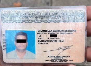 El carnet de Germán Brambilla,