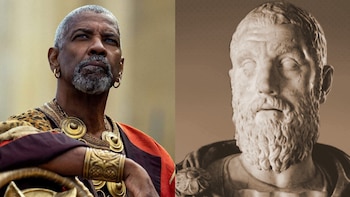 Imagen de Denzel Washington junto