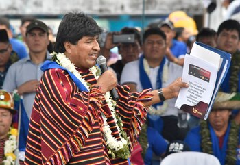 Morales también expresó su descontento