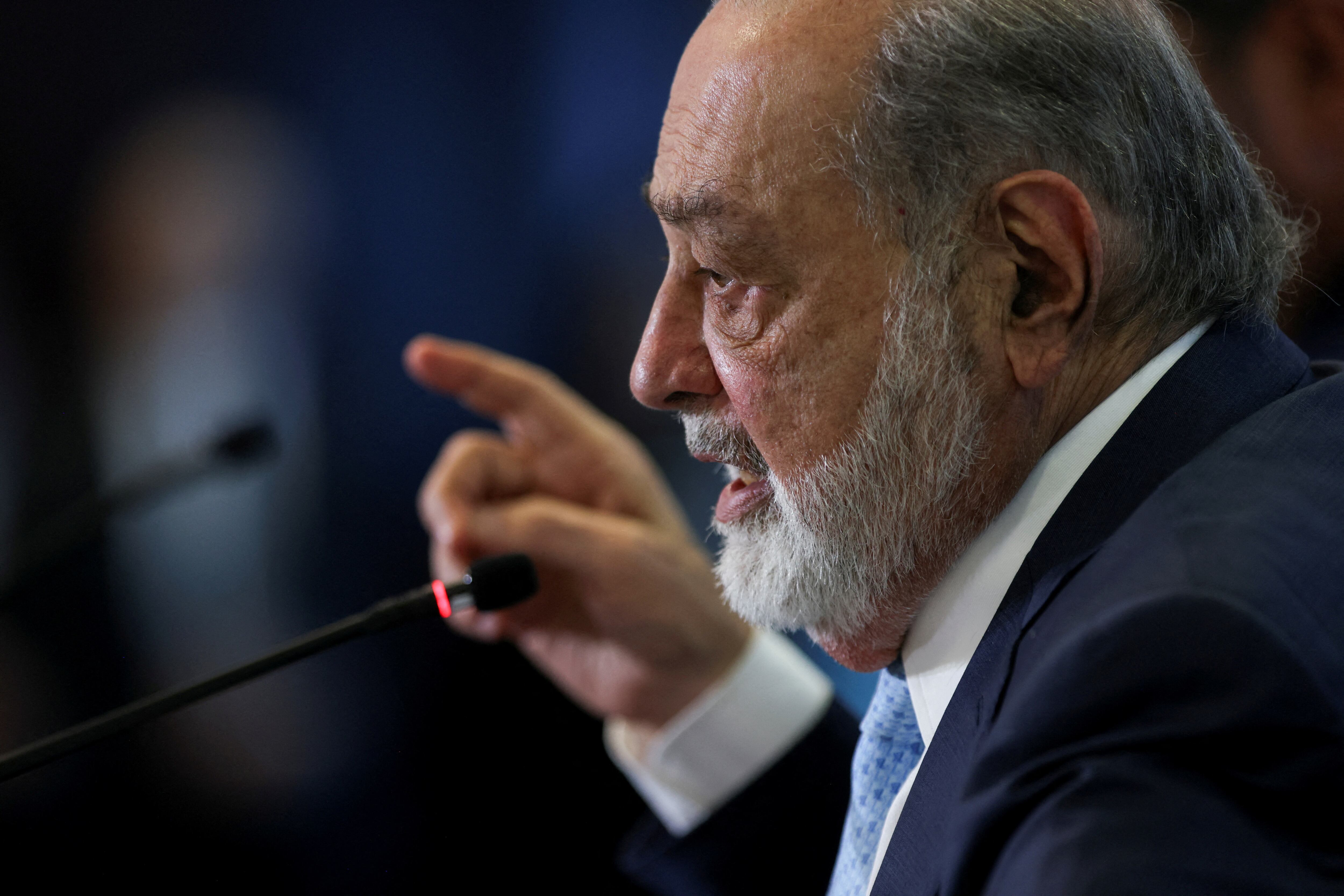 Marco Antonio Slim anunció la renuncia de su padre al consejo de Inbursa durante la 88 Convención Bancaria. REUTERS/Gustavo Graf/File Photo