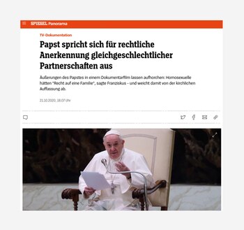 El Papa Francisco sobre el matrimonio homosexual