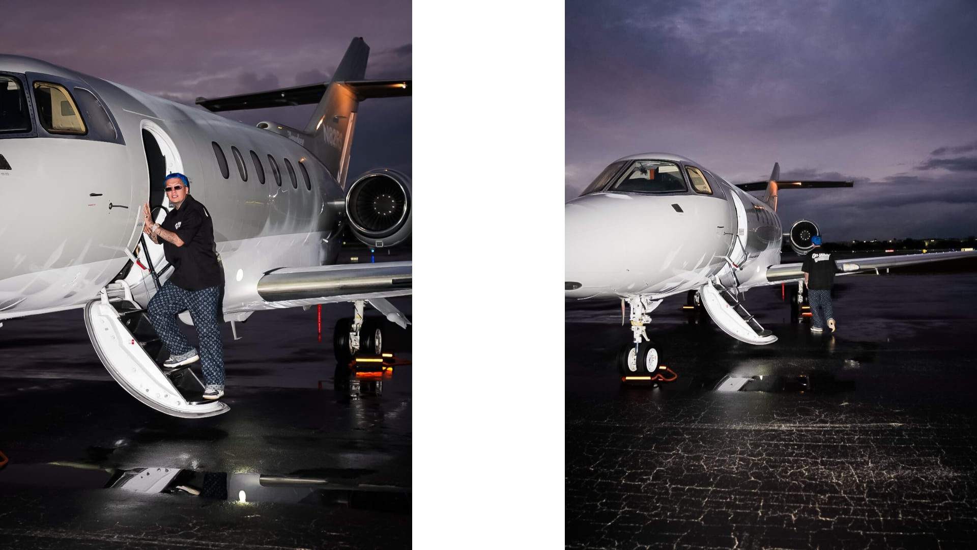 Blessd anunció la compra de su primer avión privado y causó numerosas reacciones en redes sociales - crédito @blessd/ Instagram