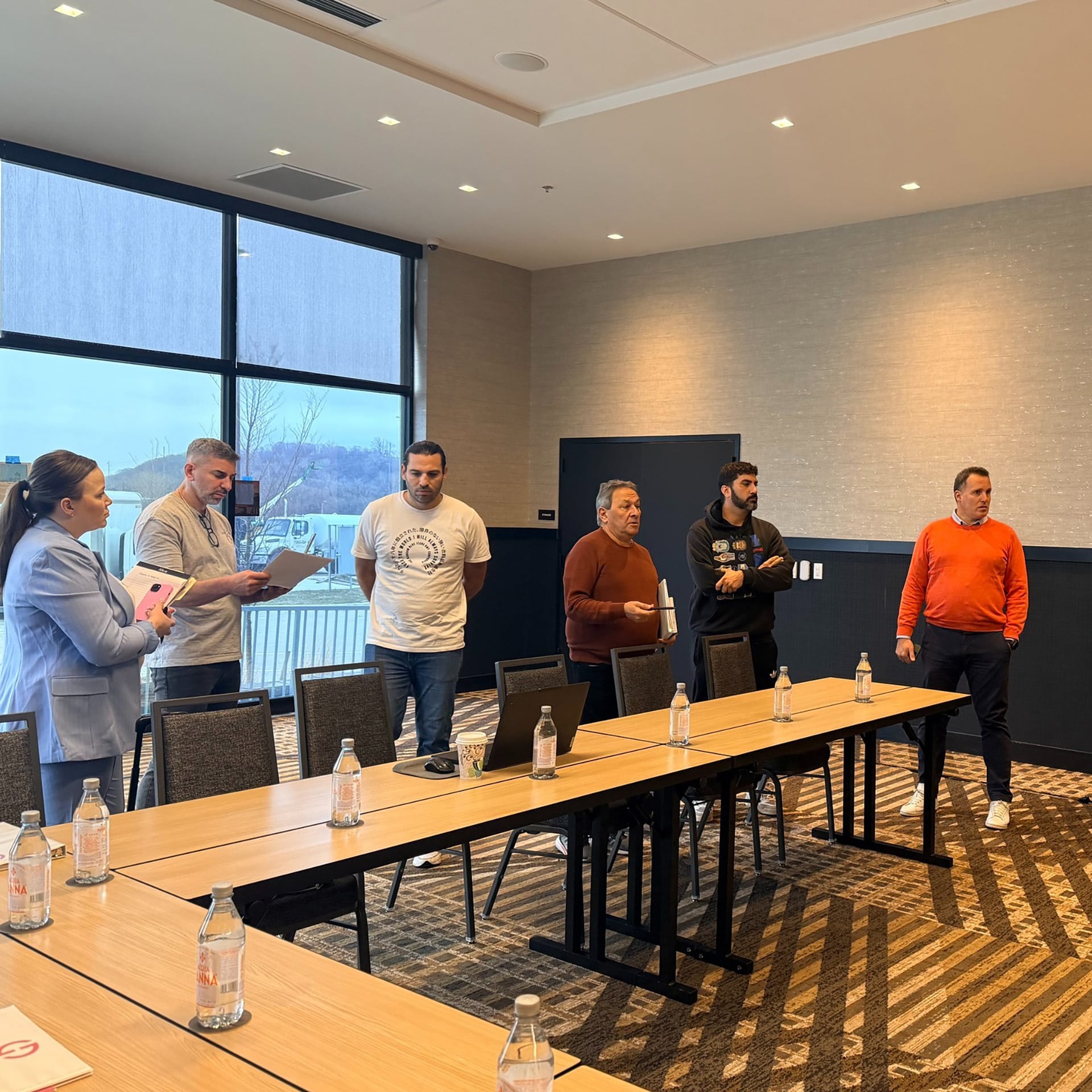 Un salón de reuniones, apto para la planificación de los partidos y las charlas técnicas (@afaseleccion)