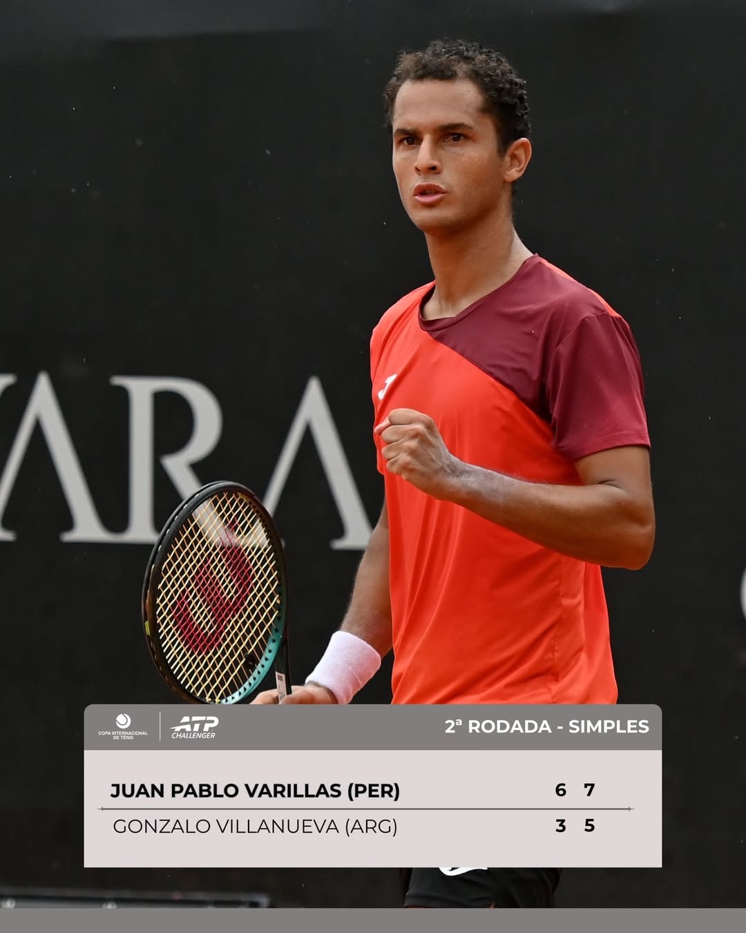 Juan Pablo Varillas venció en sets corridos a Gonzalo Villanueva. Crédito: Institutosports.