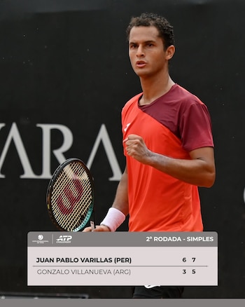Juan Pablo Varillas venció en sets corridos a Gonzalo Villanueva. Crédito: Institutosports.