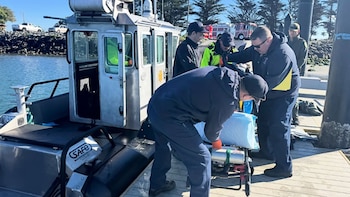 Un surfista resultó herido tras