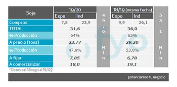 Detalles de la comercialización de