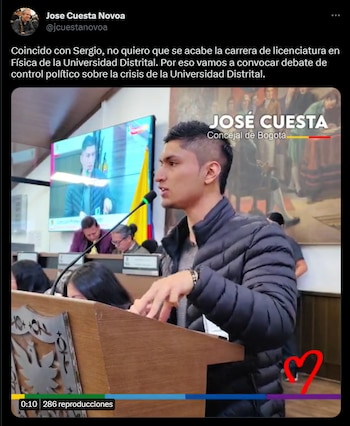 Estudiantes de la Universidad Distrital