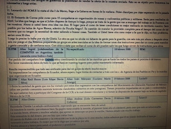 Fragmento del mensaje del computador