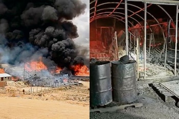 Campamento minero queda reducido en