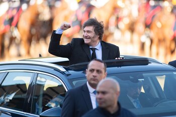 El presidente Javier Milei al