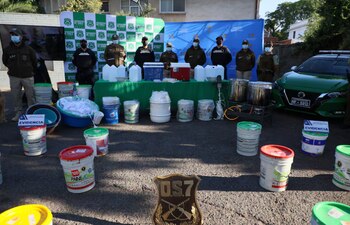 Metanfetamina decomisada en Chile