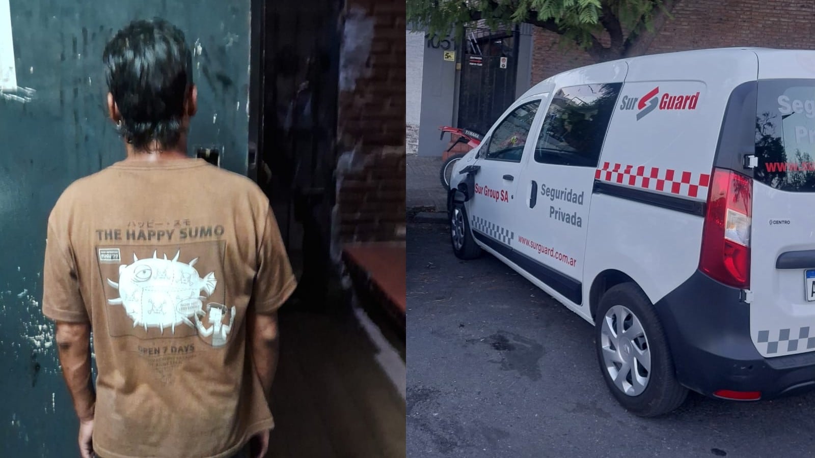 El utilitario afectado pertenece a una empresa de seguridad que opera en la ciudad