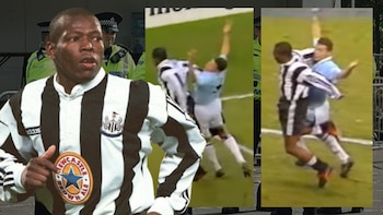 El colombiano fue llevado a juicio por esta acción, además de pagar una multa en libras esterlinas - crédito Felipe Cubillos / Montaje Infobae